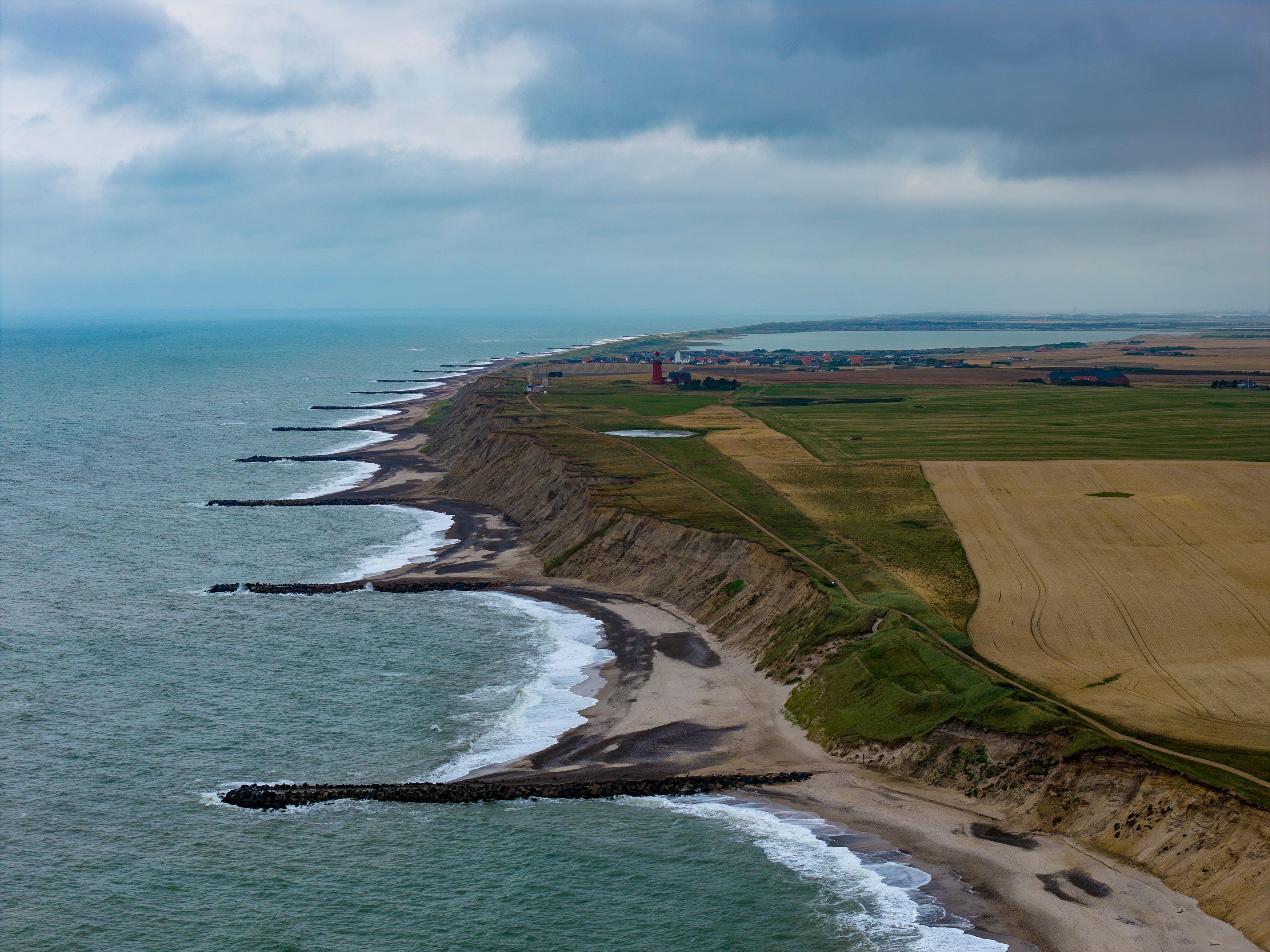Coastal cliffs with dramatic waves
